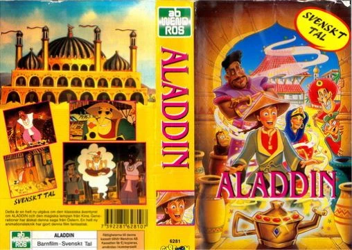 Tecknat Barn Svenska:Aladdin (1992 Wendros AB) VHSRIPPEN (Svenska) Hela Filmen (HD)